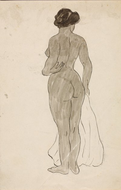Nudo femminile in piedi da Carl Newman