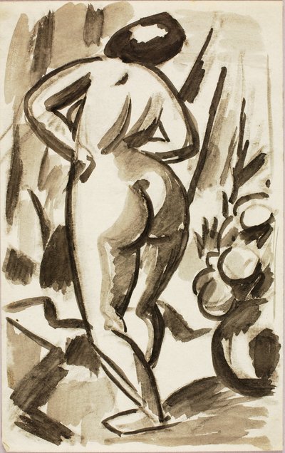 Nudo femminile in piedi da Carl Newman