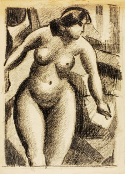 Nudo femminile in piedi da Carl Newman