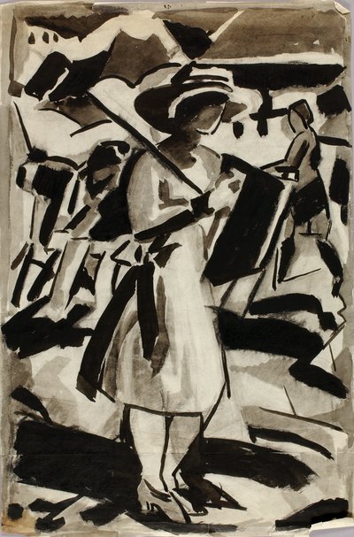 Figura di donna in piedi da Carl Newman