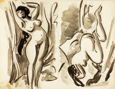Due nudi femminili reclinati da Carl Newman