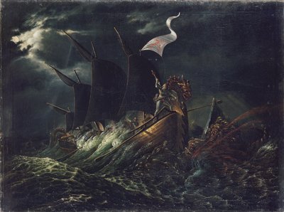 Frithjof uccide due troll oceanici da Carl Peter Lehmann