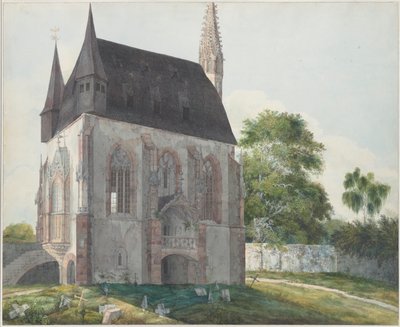 La Totenkapelle a Kiedrich, ca 1814 da Carl Philipp Fohr