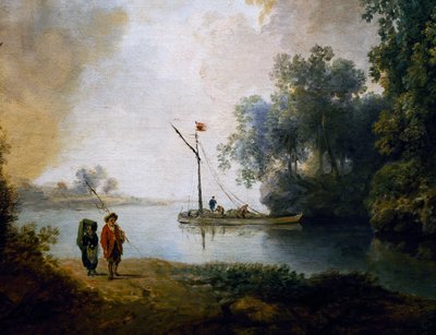 Paesaggio con fiume (dettaglio) da Carl Philipp Schallhas