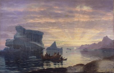 Atmosfera di mezzanotte sulla costa groenlandese da Carl Rasmussen