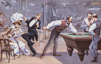 Scena comica in una sala da biliardo da Carl Robert Arthur Thiele