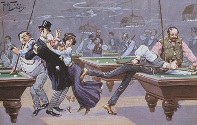 Scena comica in una sala da biliardo da Carl Robert Arthur Thiele
