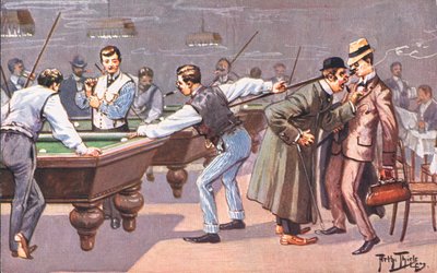 Giocando a biliardo da Carl Robert Arthur Thiele