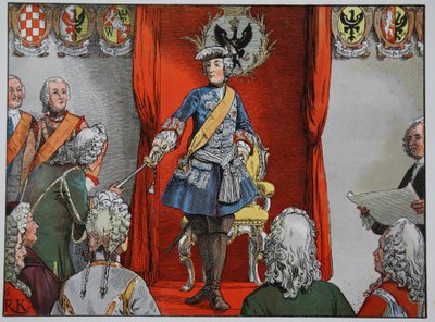 Omaggio degli stati della Slesia, 17 novembre 1741 da Carl Röchling