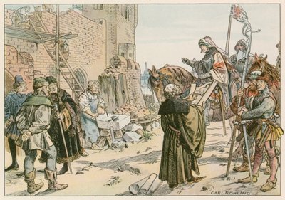 Federico II alla posa delle fondamenta del castello sul fiume Sprea nel 1443 da Carl Rohling