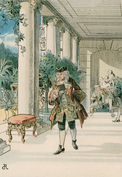 Federico il Grande (1712-1786) a Rheinberg da Carl Rohling