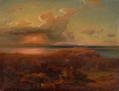 Carl Rottmann - "Egina con il tempio di Apollo". 1835 circa da Carl Rottmann
