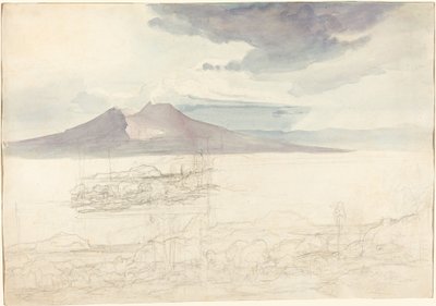 Vedute panoramiche del Vesuvio e del Monte Pellegrino da Carl Rottmann