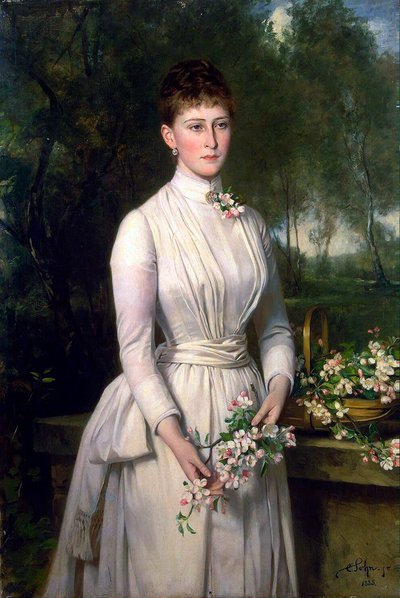 Ritratto della granduchessa Elizaveta Fyodorovna, 1864-1918, 1885 da Carl Rudolph Sohn