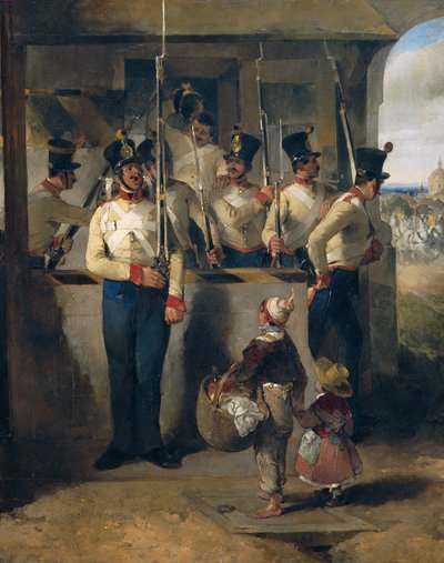 La sentinella, chiamando l