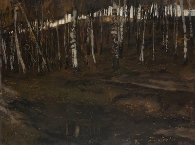 Bosco di betulle da Carl Schuch
