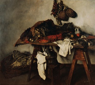 Grande natura morta di cucina da Carl Schuch