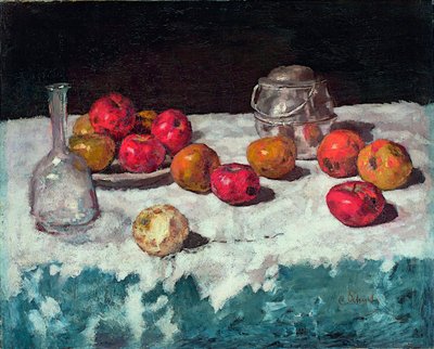 Natura morta con mele da Carl Schuch