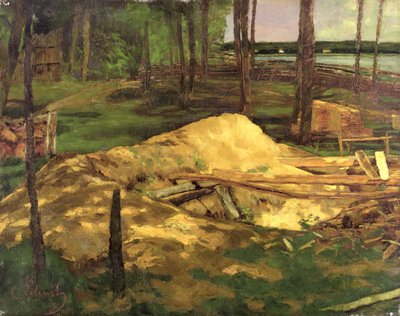 Fossa di segatura, 1876 da Carl Schuch