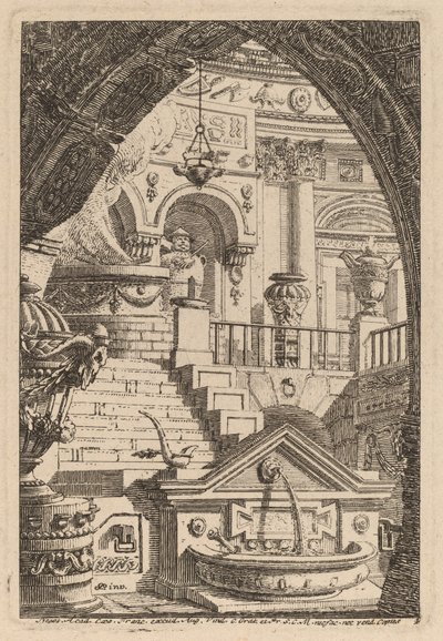 Fantasia di un tempio antico da Carl Schütz