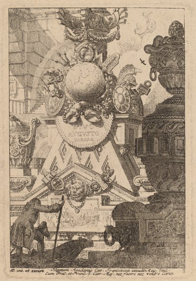 Fantasia di un trofeo antico ad Augusto da Carl Schütz