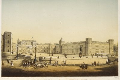 Veduta del Palazzo Principale di Gatchina, metà del XIX secolo da Carl Schulz