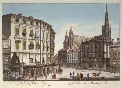 Il bastone in Piazza del Ferro da Carl Schütz