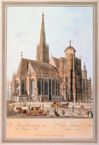 La cattedrale metropolitana di Santo Stefano a Vienna da Carl Schütz