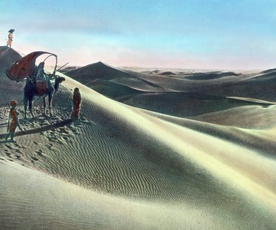 Marocco, vista del deserto, data immagine: circa 1910. Archivio Carl Simon da Carl Simon