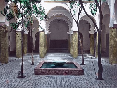 Nord del Marocco, Tangeri, cortile di un