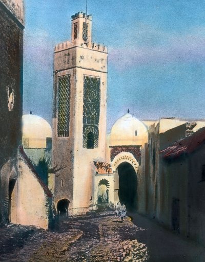 Nord del Marocco, Tetouan, Minareto della moschea di Sidi Saidi, data immagine: circa 1910. Archivio Carl Simon da Carl Simon