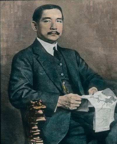 Ritratto di Sun Yat-sen (1906-1967), primo presidente della Repubblica di Cina, c.1912 da Carl Simon