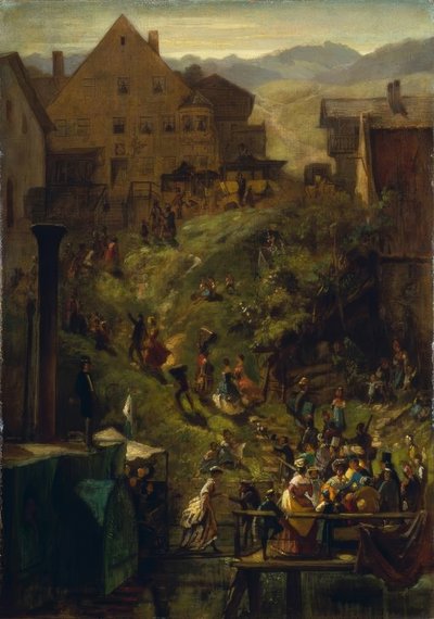 Arrivo a Seeshaupt da Carl Spitzweg