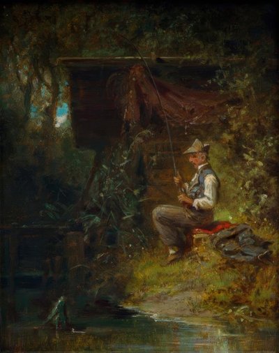 Il pescatore da Carl Spitzweg