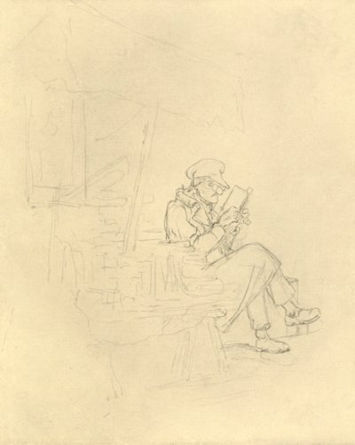 Der Antiquar, metà-fine XIX secolo, c1924 da Carl Spitzweg