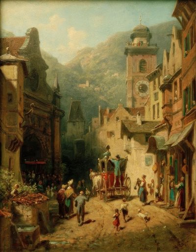 La visita del sovrano da Carl Spitzweg