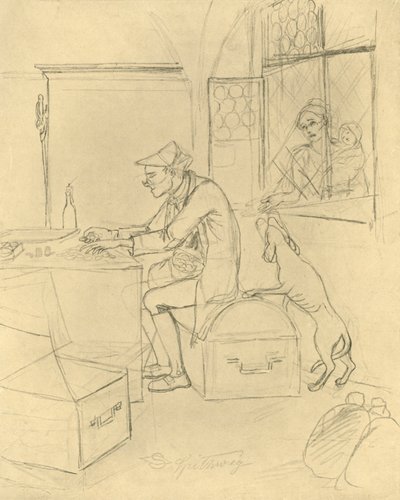 Der Geizhals da Carl Spitzweg
