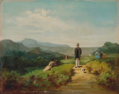 Il proprietario terriero (Il vecchio scapolo) da Carl Spitzweg
