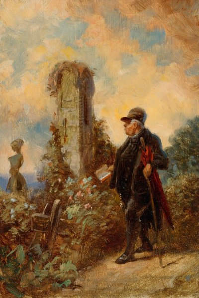 Il parroco con il breviario da Carl Spitzweg