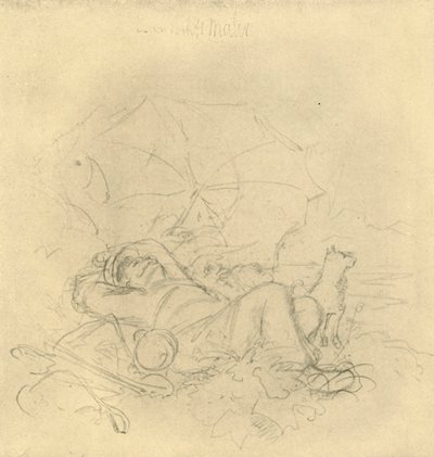 Der Landschaftsmaler I, metà-fine XIX secolo, c. 1924 da Carl Spitzweg
