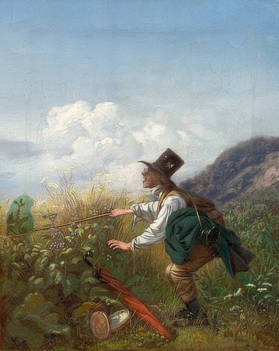 Il cacciatore di farfalle (Botanico) da Carl Spitzweg