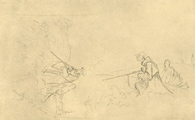 Der Sonntagsjäger, metà-fine XIX secolo, c1924 da Carl Spitzweg