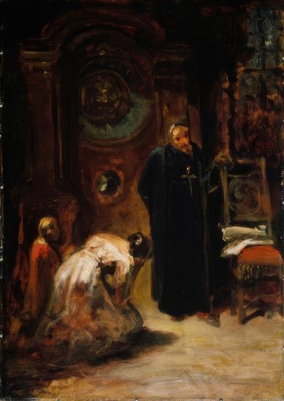 La confessione da Carl Spitzweg