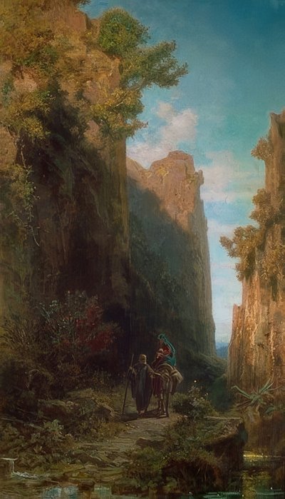 La fuga in Egitto da Carl Spitzweg