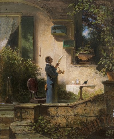 Una lettera importante (La lettura) da Carl Spitzweg
