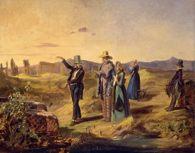 Inglesi nella Campagna da Carl Spitzweg