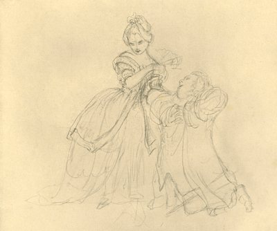 Erhӧrung, metà-fine XIX secolo, c1924 da Carl Spitzweg