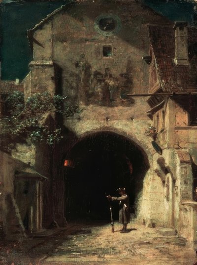 Sentinella che sbadiglia da Carl Spitzweg