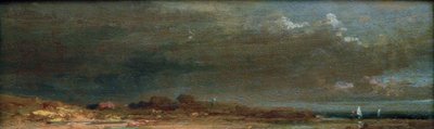 Paesaggio sul lago – Paesaggio del Chiemsee da Carl Spitzweg