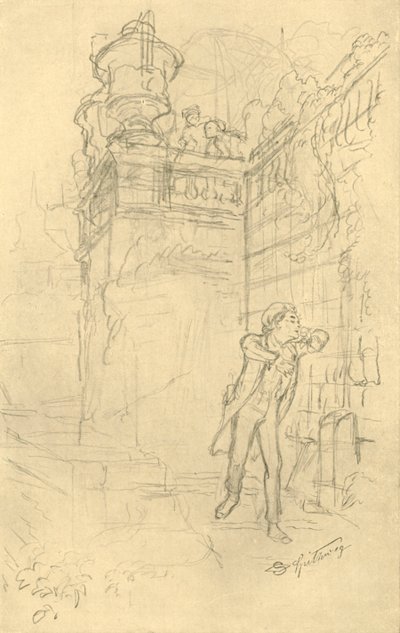 Malvolios Enkel, metà-fine XIX secolo, c1924 da Carl Spitzweg
